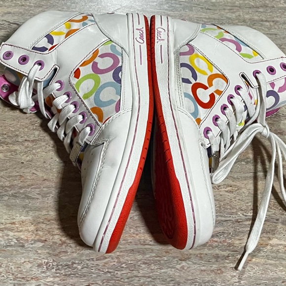 Coach Norra monogram C multicolored high top sneakers - Picture 7 of 16